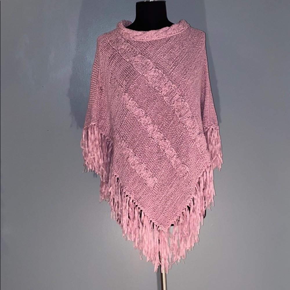 August Silk Poncho Sweater